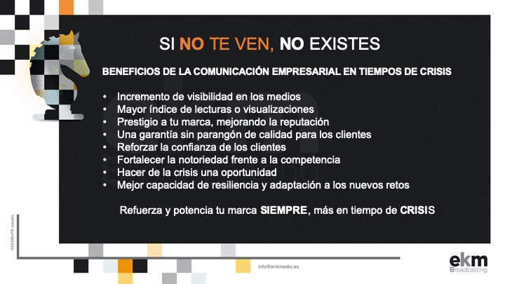 EKM Broadcasting: "Si no comunicas, otro, tu competencia, lo hará por tí"