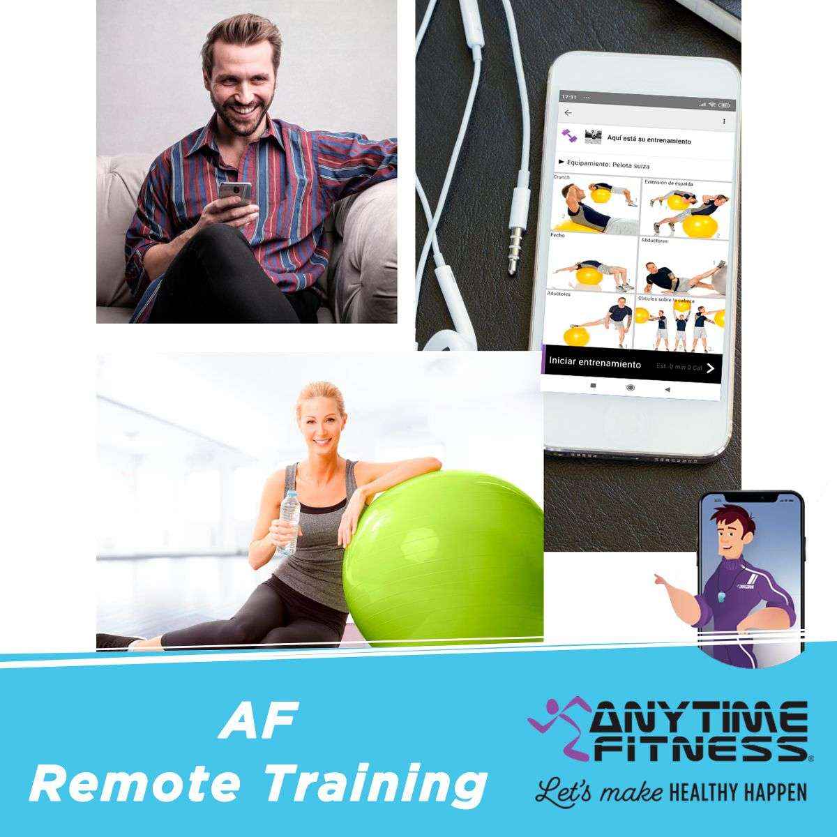 Anytime Fitness lanza un servicio de entrenamiento personal en remoto a través de su App