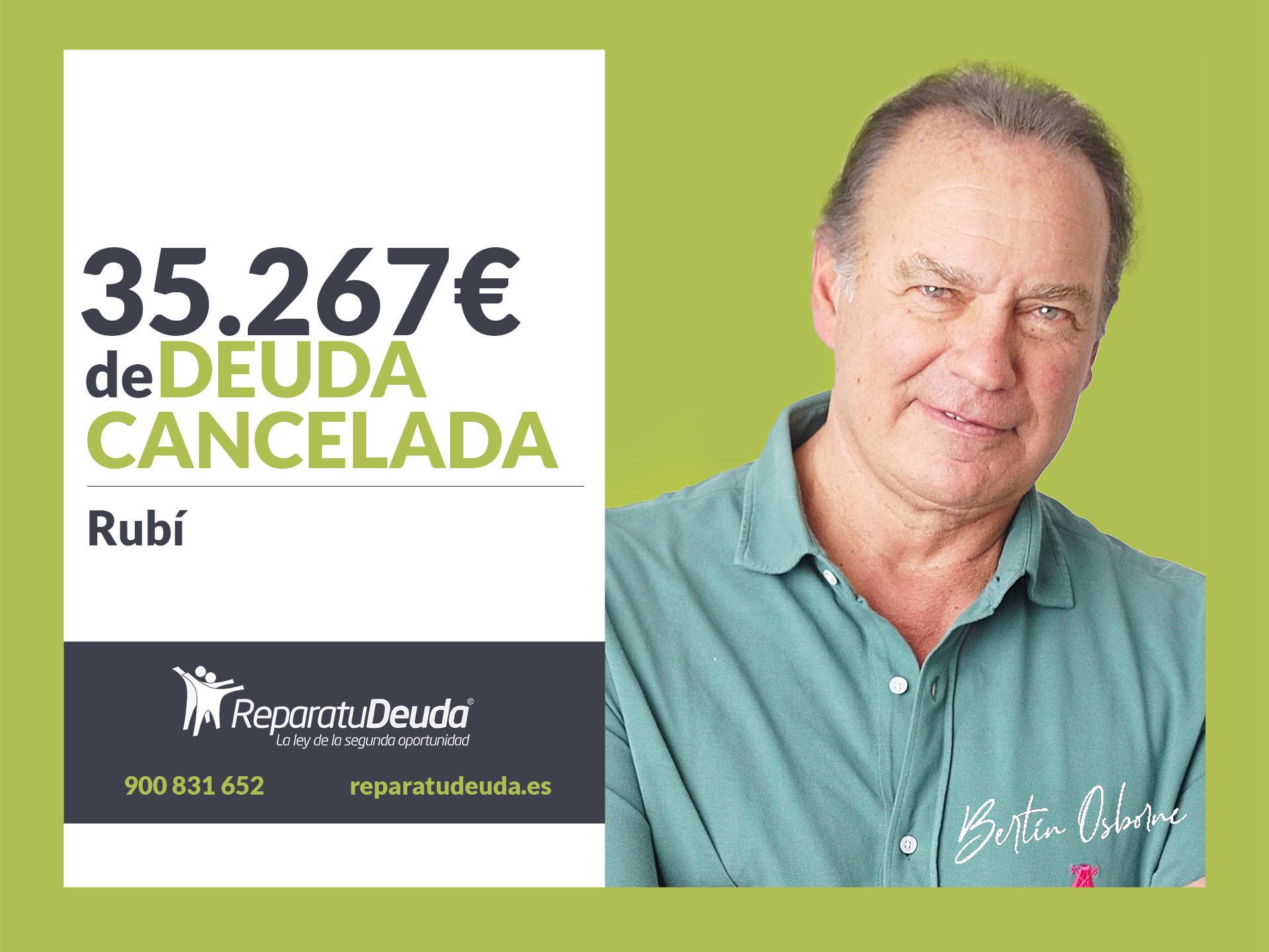 Repara tu Deuda Abogados cancela 35.267€ en Rubí (Barcelona) con la Ley de Segunda Oportunidad