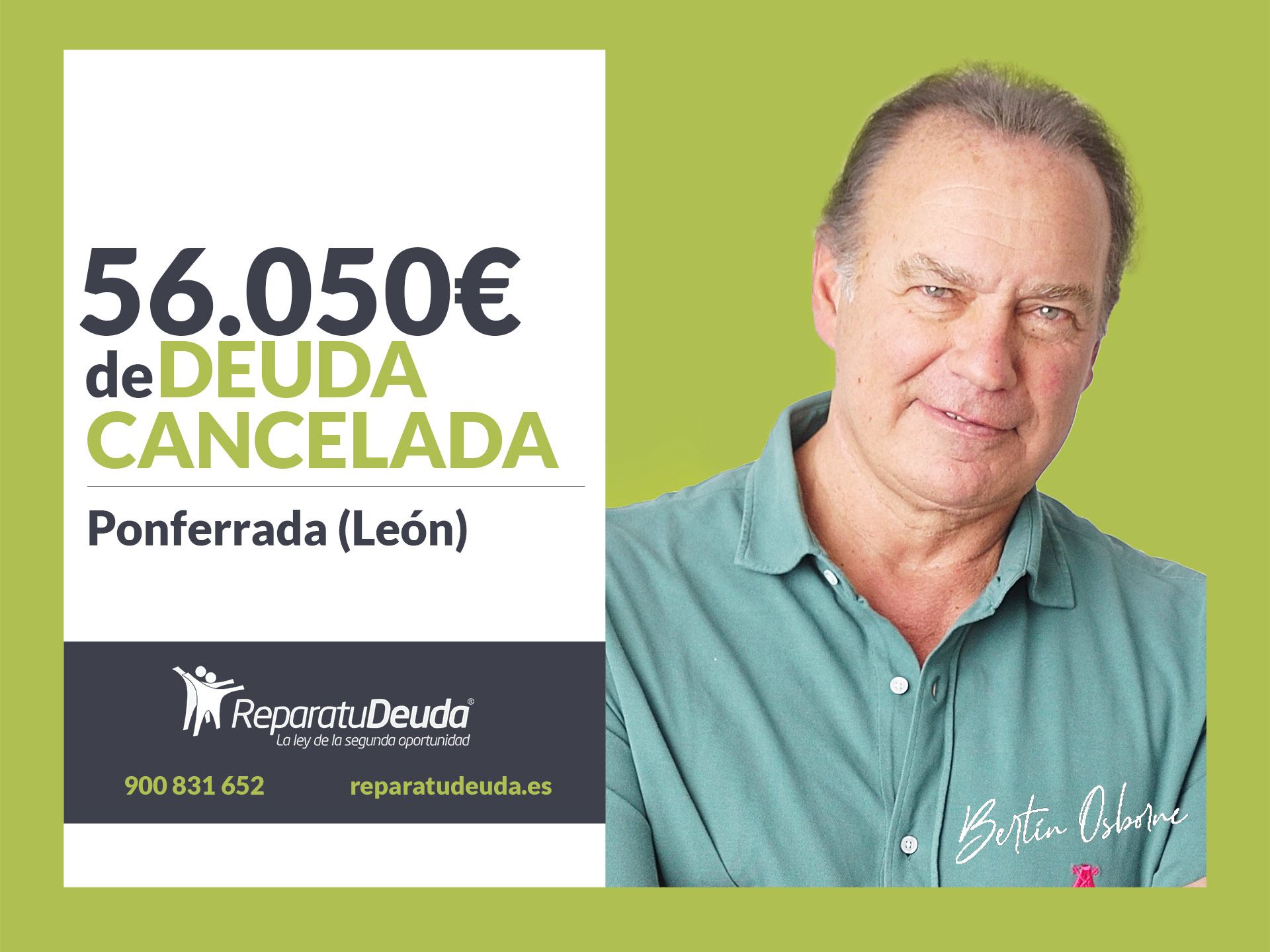 Repara tu Deuda cancela 56.050 euros con avalistas en Ponferrada (León) con la Ley de Segunda Oportunidad