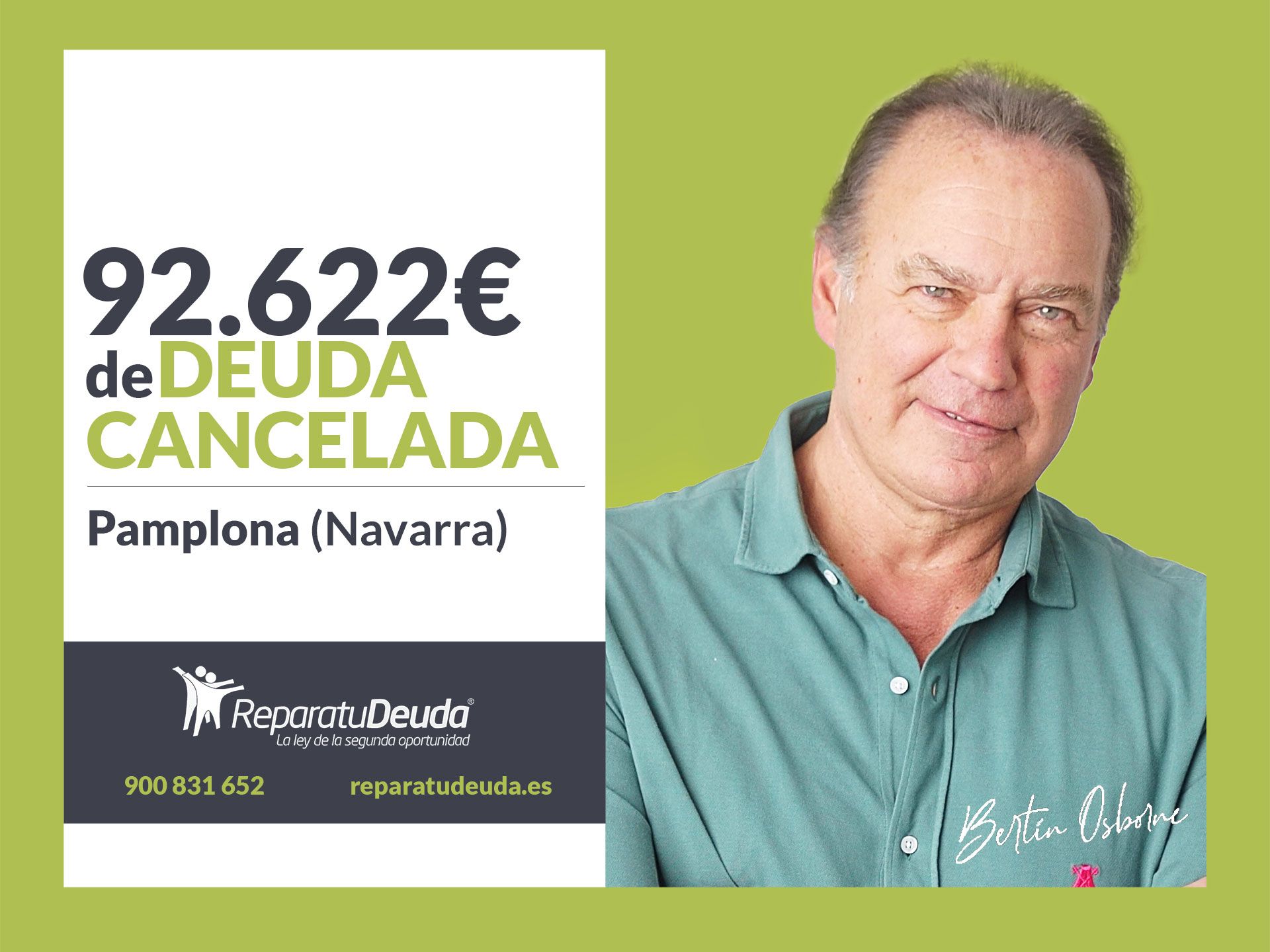 Repara tu Deuda Abogados cancela 92.622€ en Pamplona (Navarra) con la Ley de Segunda Oportunidad