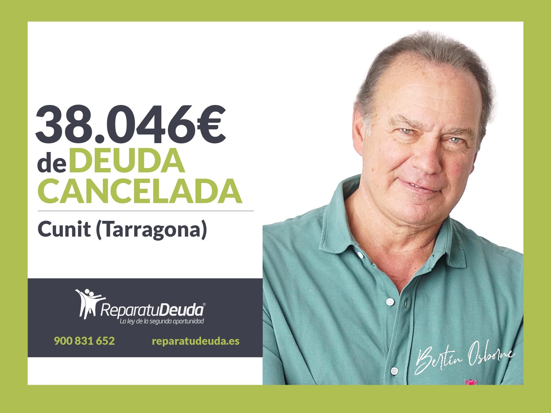 Repara tu Deuda Abogados cancela 38.046€ en Cunit (Tarragona) con la Ley de Segunda Oportunidad