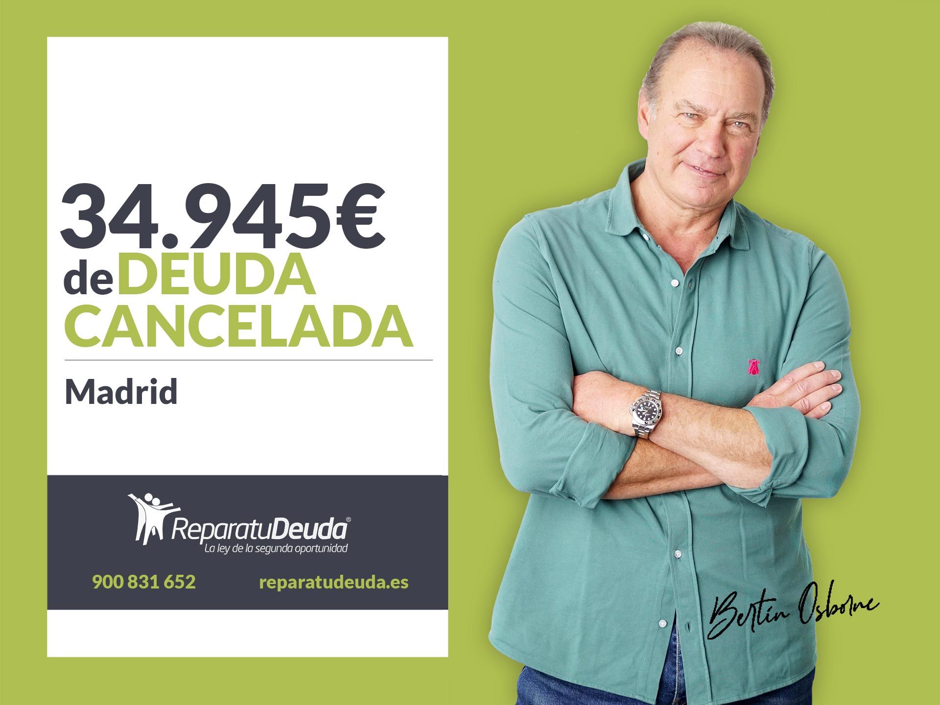 Repara tu Deuda Abogados cancela 34.945€ en Madrid con la Ley de Segunda Oportunidad