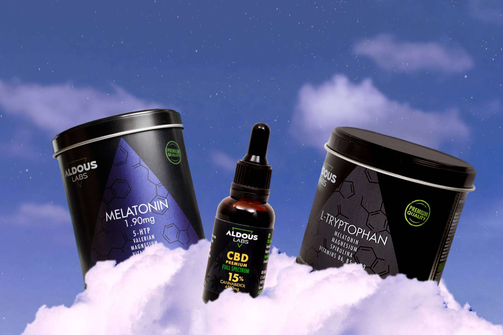 Cómo combatir problemas de sueño y ansiedad con el CBD, la melatonina y el triptófano de Aldous Labs